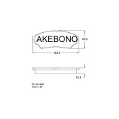 Колодки тормозные дисковые передние Mitsubishi Pajero Pinin 00> <b>AKEBONO AN-486K</b>