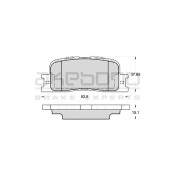Колодки тормозные дисковые задние Toyota Camry V30 <b>AKEBONO AN-659K</b>