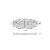 Колодки тормозные дисковые передние подходят для HONDA CR-V II, ELEMENT YH2 <b>AKEBONO AN-663WK</b>