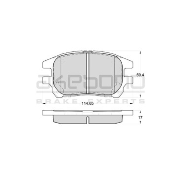 Колодки тормозные дисковые передние подходят для Lexus RX300 (MCU15) 01- <b>AKEBONO AN-678WK</b>