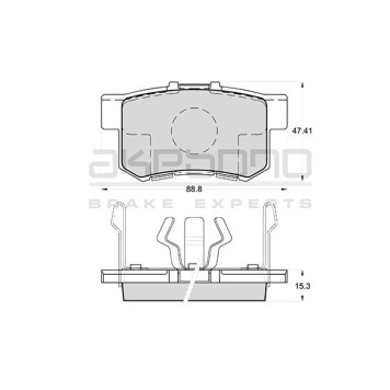 Колодки тормозные дисковые <b>AKEBONO AN-684WK</b>