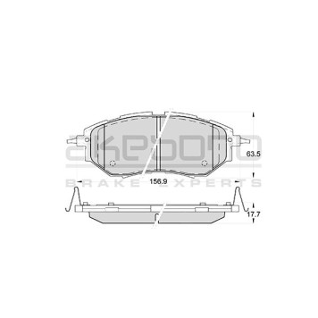 Колодки тормозные дисковые передние подходят для SUBARU LEGASY IV, OUTBACK (BM, BR), TRIBECA (B9) <b>AKEBONO AN-703WK</b>