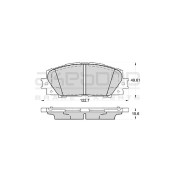 Колодки тормозные дисковые передние подходят для TOYOTA YARIS (P9_) <b>AKEBONO AN-714K</b>