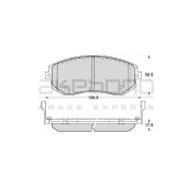 Колодки тормозные дисковые передние SUBARU FORESTER 08> <b>AKEBONO AN-771WK</b>