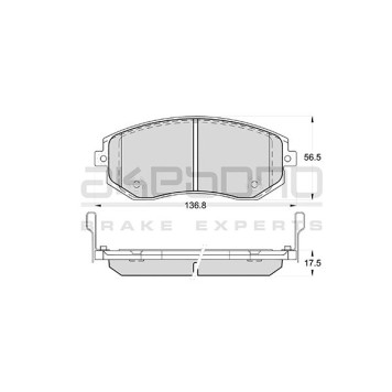 Колодки тормозные дисковые передние SUBARU FORESTER 08> <b>AKEBONO AN-771WK</b>