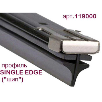 Лента/резинка стеклоочистителя 61см (2шт) ALCA 119000 профиль single (шип)-1