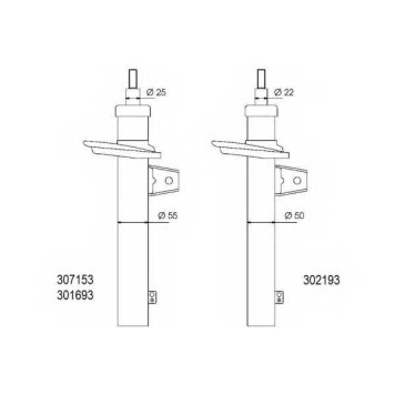 Амортизатор передний GAS <b>AL-KO 302193</b>