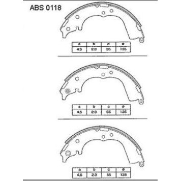 Колодки тормозные ABS0118 Allied Nippon