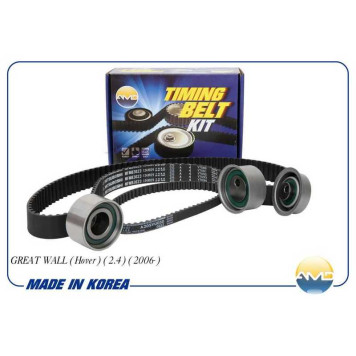 Комплект грм (Hover 2.4) (ремень грм+ремень баланс.+три ролика) <b>AMD AMDKITBR34</b>-1