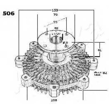 Сцепление вентилятора радиатора ASHIKA 36-05-506-2