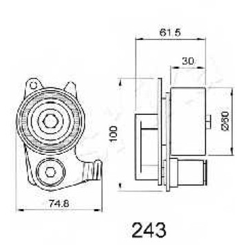 Устройство для натяжения ремня, ремень грм <b>ASHIKA 45-02-243</b>-1