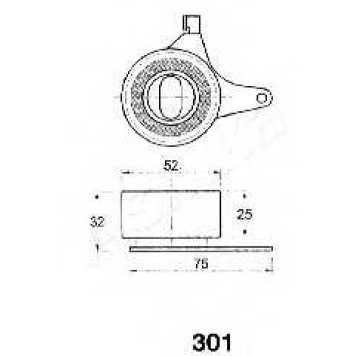 Натяжитель ремня ГРМ ASHIKA 45-03-301-1