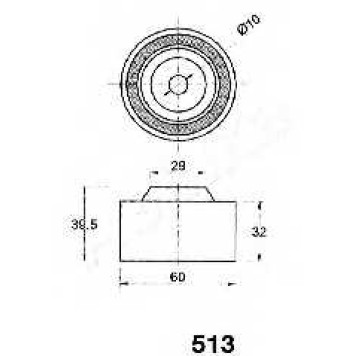 Натяжитель ремня ГРМ ASHIKA 45-05-513-1