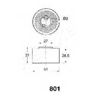 Натяжитель ремня ГРМ ASHIKA 45-08-801-1