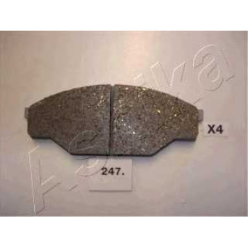 Колодки тормозные дисковые передний для TOYOTA CELICA, COROLLA, HIACE, HILUX, PASEO / VW TARO <b>ASHIKA 50-02-247</b>