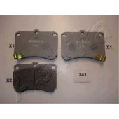 Колодки тормозные дисковые передний для KIA PRIDE(DA), RIO(DC,DC#) / MAZDA 121(DB), 323 P(BA), 323(BF,BG,BW), DEMIO(DW), FAMILIA(BA,BG) <b>ASHIKA 50-03-341</b>