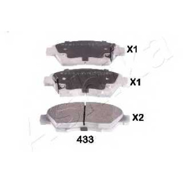 Комплект колодок для дисковых тормозов <b>ASHIKA 5004433</b>