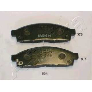 Колодки тормозные дисковые передний для MITSUBISHI L 200(KA#T,KB#T) <b>ASHIKA 50-05-504</b>