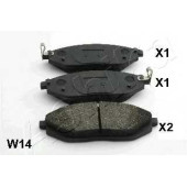Колодки тормозные дисковые передний для CHEVROLET SPARK(M300) <b>ASHIKA 50-0W-W14</b>