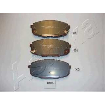 Колодки тормозные дисковые передний для HYUNDAI i30 CW(FD), i30(FD) / KIA CARENS(FJ), CEED(ED), PRO CEED(ED) <b>ASHIKA 50-K0-009</b>