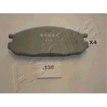 Колодки тормозные дисковые задний для NISSAN PATROL GR(GR,Y60), PATROL III/2(W260), VANETTE(C22) <b>ASHIKA 51-01-136</b>