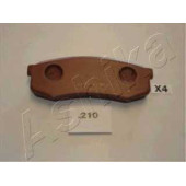 Колодки тормозные дисковые задний для MITSUBISHI PAJERO / TOYOTA LAND CRUISER 90, LAND CRUISER <b>ASHIKA 51-02-210</b>