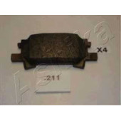 Колодки тормозные дисковые задний для LEXUS RX(GSU3#,MCU3#,MHU3#) <b>ASHIKA 51-02-211</b>