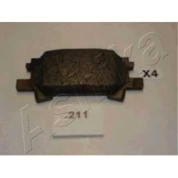Колодки тормозные дисковые задний для LEXUS RX(GSU3#,MCU3#,MHU3#) <b>ASHIKA 51-02-211</b>