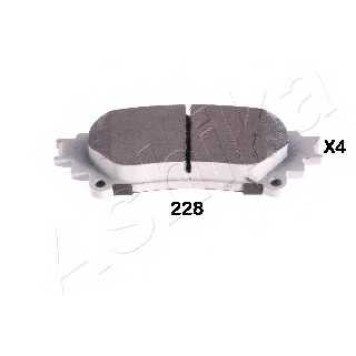 Колодки тормозные дисковые задний для LEXUS RX(AGL1#,GGL1#,GYL1#) / TOYOTA PRIUS PLUS(ZVW4#), PRIUS(NHP10#) <b>ASHIKA 51-02-228</b>