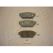 Колодки тормозные дисковые задний для MITSUBISHI CARISMA(DA#), COLT(CA#A), LANCER(C6#A, C7#A, CB#W, CB/D#A, CD#W) <b>ASHIKA 51-05-504</b>