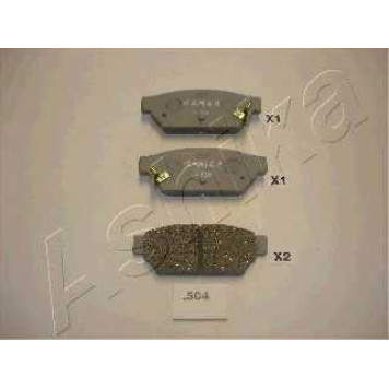 Колодки тормозные дисковые задний для MITSUBISHI CARISMA(DA#), COLT(CA#A), LANCER(C6#A, C7#A, CB#W, CB/D#A, CD#W) <b>ASHIKA 51-05-504</b>