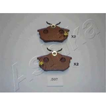 Колодки тормозные дисковые задний для MITSUBISHI CARISMA(DA#), COLT CZC(RG), COLT(Z2#A,Z3#A), SPACE STAR(DG#A) <b>ASHIKA 51-05-507</b>