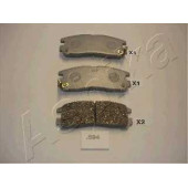 Колодки тормозные дисковые задний для MITSUBISHI 3000 GT, ECLIPSE, GALANT, PAJERO PININ, SANTAMO, SAPPORO, SIGMA, SPACE RUNNER, SPACE <b>ASHIKA 51-05-594</b>