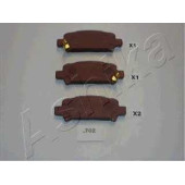 Колодки тормозные дисковые задний для SUBARU FORESTER(SF,SG), IMPREZA(GC,GF,GFC,GG), LEGACY(BE,BH), OUTBACK(BE,BH) <b>ASHIKA 51-07-702</b>