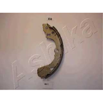 Комплект тормозных колодок задний для DAIHATSU APPLAUSE(A101,A111) / SUBARU JUSTY(JMA,MS) / SUZUKI BALENO(EG), LIANA(ER), SWIFT(AH,AJ,EA,MA) <b>ASHIKA 55-08-811</b>