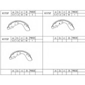 Комплект тормозных колодок задний для HONDA JAZZ(GD) <b>ASIMCO K1737</b>