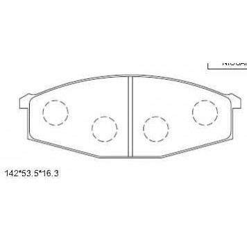 Колодки тормозные дисковые <b>ASIMCO KD1262</b>