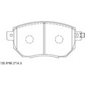 Колодки тормозные дисковые передний <b>ASIMCO KD1726</b>