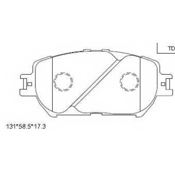 Колодки тормозные <b>ASIMCO KD2739</b>