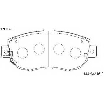 Колодки тормозные <b>ASIMCO KD2741W</b>