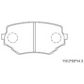 Колодки тормозные дисковые <b>ASIMCO KD3711</b>