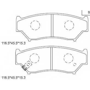 Колодки тормозные <b>ASIMCO KD3717</b>