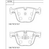 Колодки тормозные дисковые <b>ASIMCO KD7588</b>
