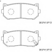 Колодки тормозные дисковые | зад | <b>ASIMCO KD9701</b>