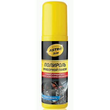 Полироль для пластика АС-2303 Астрохим, спрей (125мл) Горная свежесть, глянцевый