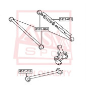 Сайлентблок, рычаг независимой подвески колеса <b>ASVA 0101018</b>