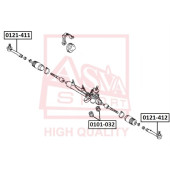 Сайлентблок, рычаг независимой подвески колеса <b>ASVA 0101032</b>
