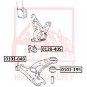 Сайленблок переднего нижнего рычага передний 0101-049 <b>ASVA 0101049</b>