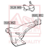 Сайлентблок, рычаг независимой подвески колеса <b>ASVA 0101051</b>