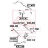 Сайлентблок, рычаг независимой подвески колеса <b>ASVA 0101069</b>
